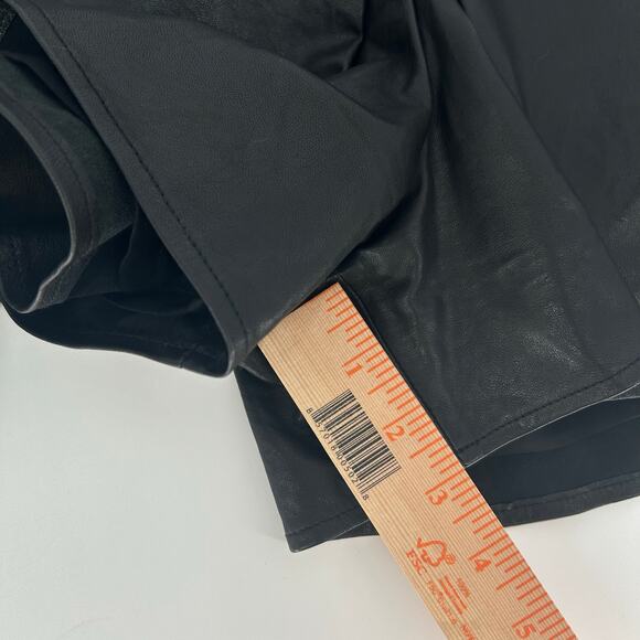 Haute Hippie Black Leather Skort – Size Small - Picture 7 of 8